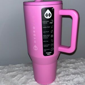 Hydrojug Hydro Traveler Size 40 OZ Water Bottle with Handle Taffy Pink
